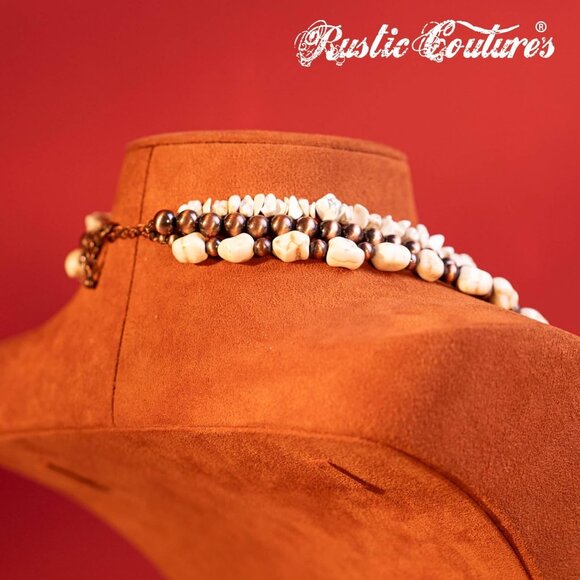 Rustic Couture's Western Jewelry Set for Women Cowgirl Vintage Western Necklace - Picture 4 of 6